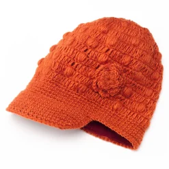 SIJJL Flower Bill Wool Hat