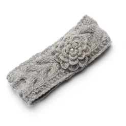 SIJJL Women's Floral Wool Knit Headband