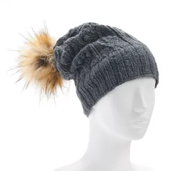 Alternative view of Women's SIJJL Cable-Knit Slouchy Wool Beanie
