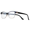 Women's Modera By Foster Grant Attina Crystal Accent Semi-Rimless Cat-Eye Reading Glasses