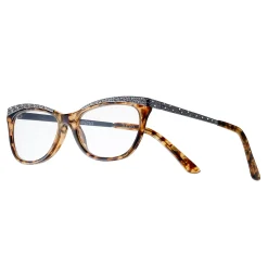 Women's Modera By Foster Grant Arista Crystal Accent Cat-Eye Reading Glasses