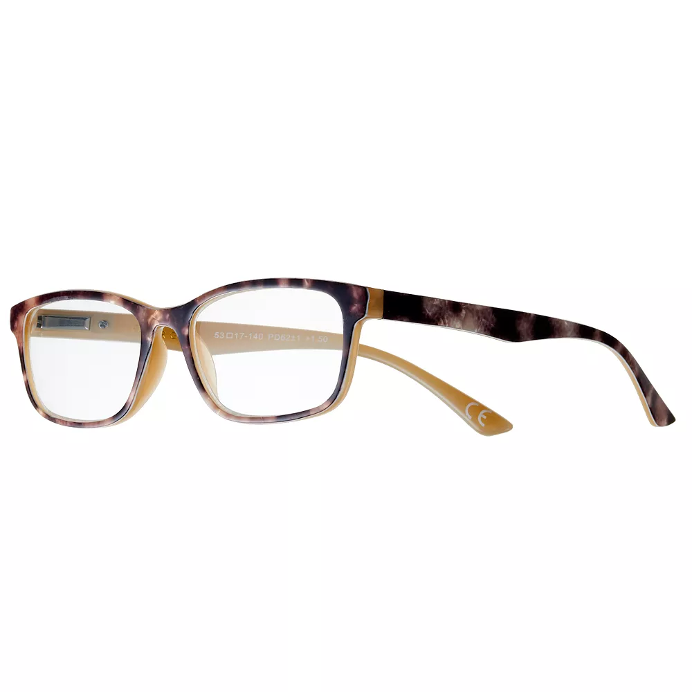 Women's Modera By Foster Grant Larsa Tortoise Rectangle Reading Glasses 1 Women's Modera By Foster Grant Larsa Tortoise Rectangle Reading Glasses