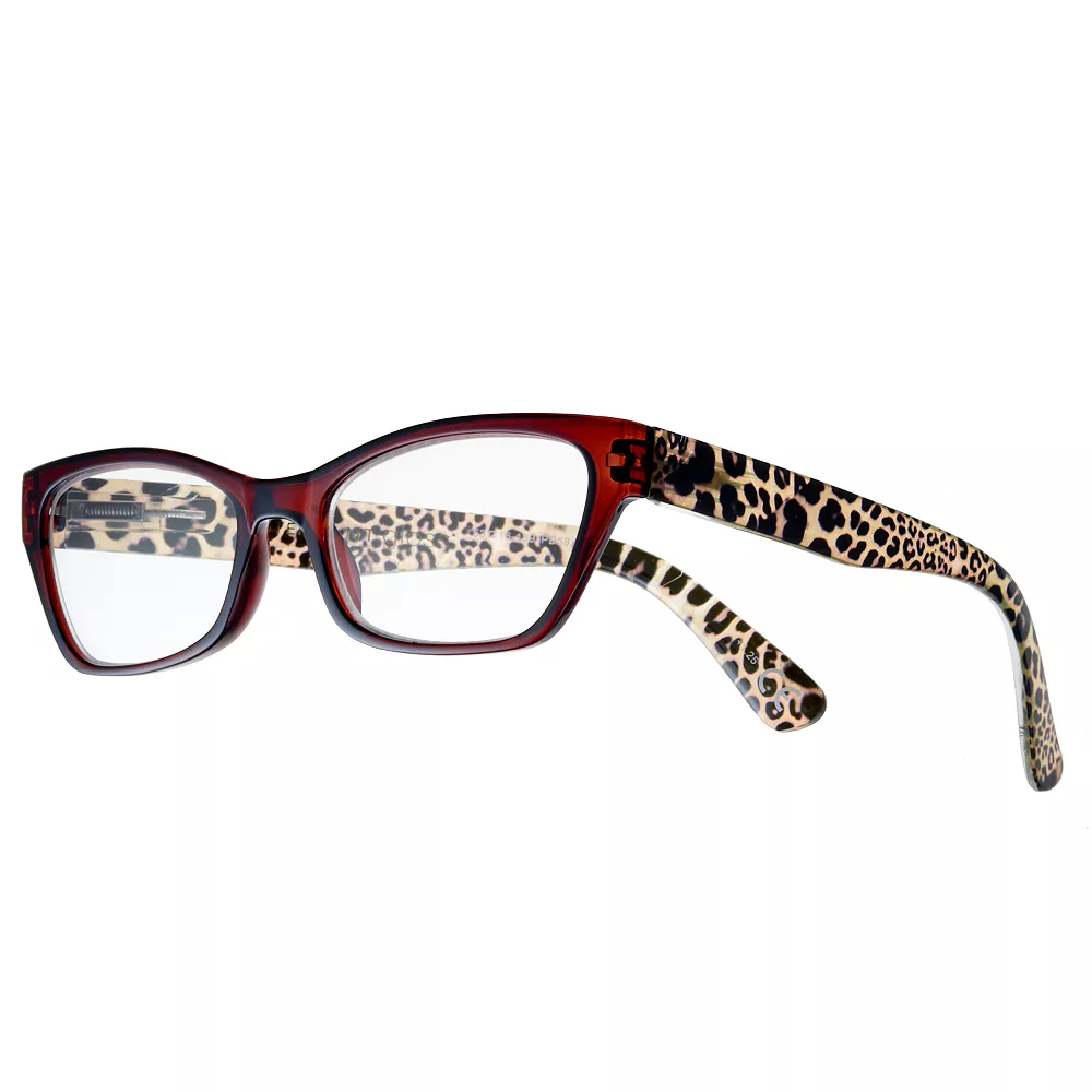 Women's Modera By Foster Grant Marcia Leopard Cat-Eye Reading Glasses 1 Women's Modera By Foster Grant Marcia Leopard Cat-Eye Reading Glasses