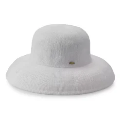 Women's Scala Knit Straw Big Brim Hat