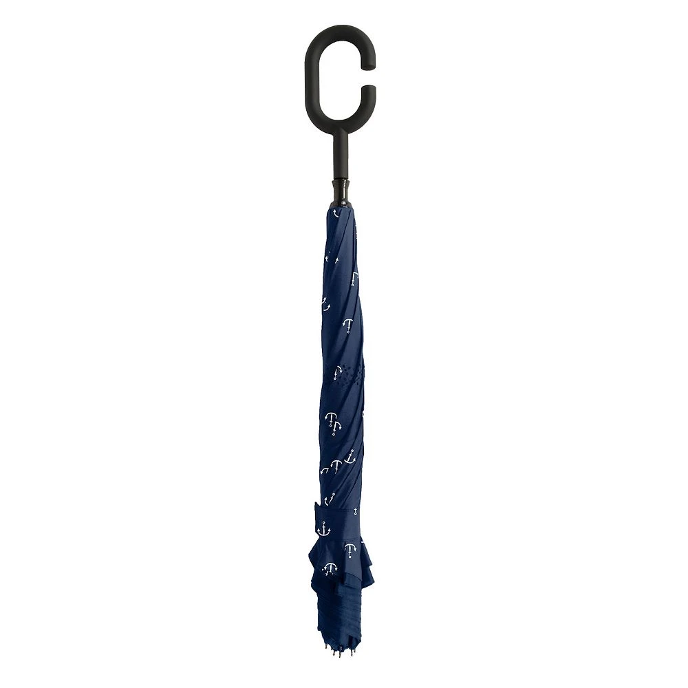 ShedRain UnbelievaBrella Reverse Umbrella With Patterned Lining 4 ShedRain UnbelievaBrella Reverse Umbrella With Patterned Lining - Image 4