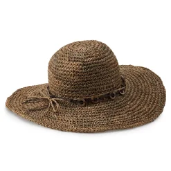 Women's Scala Crochet Floppy Hat