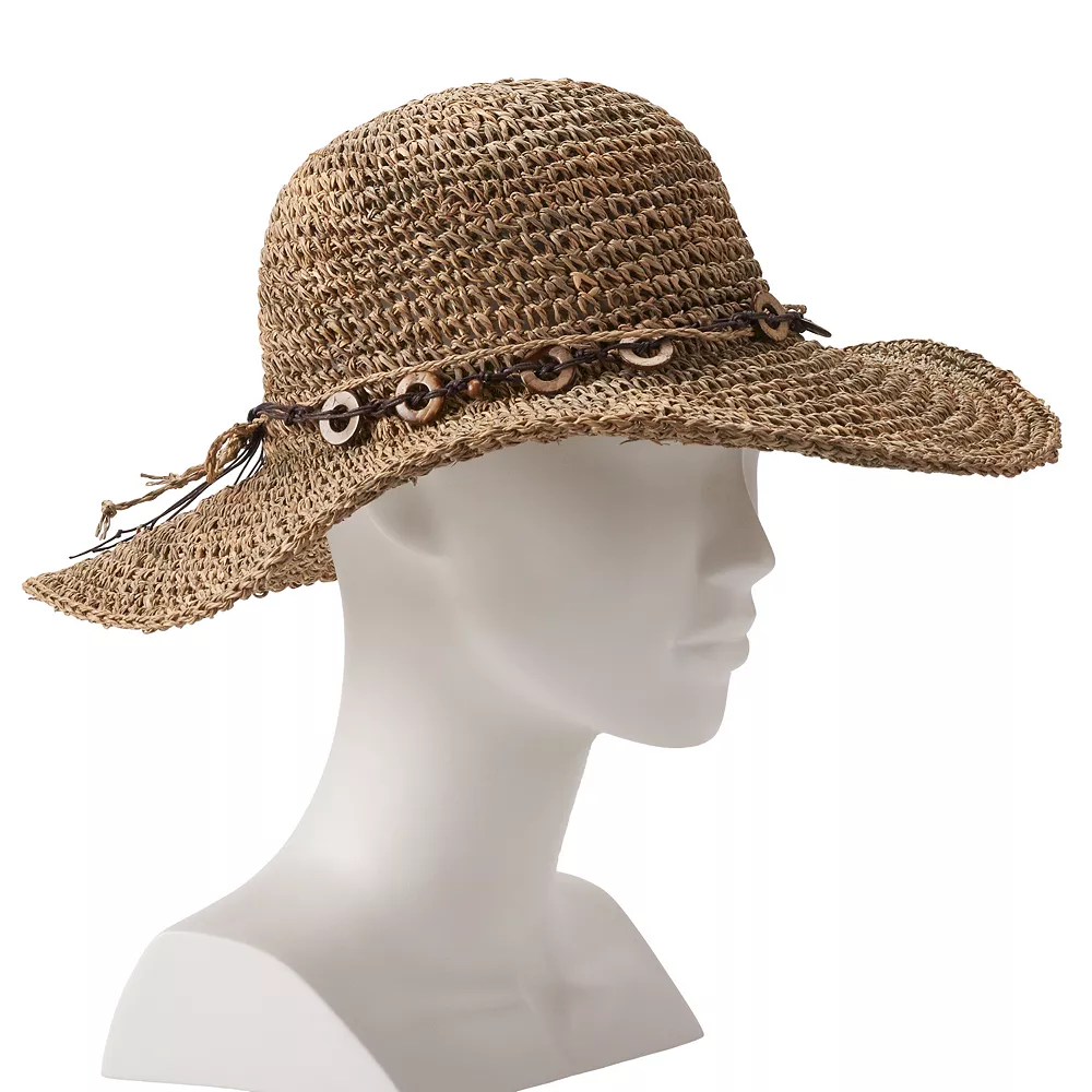 Women's Scala Crochet Floppy Hat 2 Women's Scala Crochet Floppy Hat - Image 2