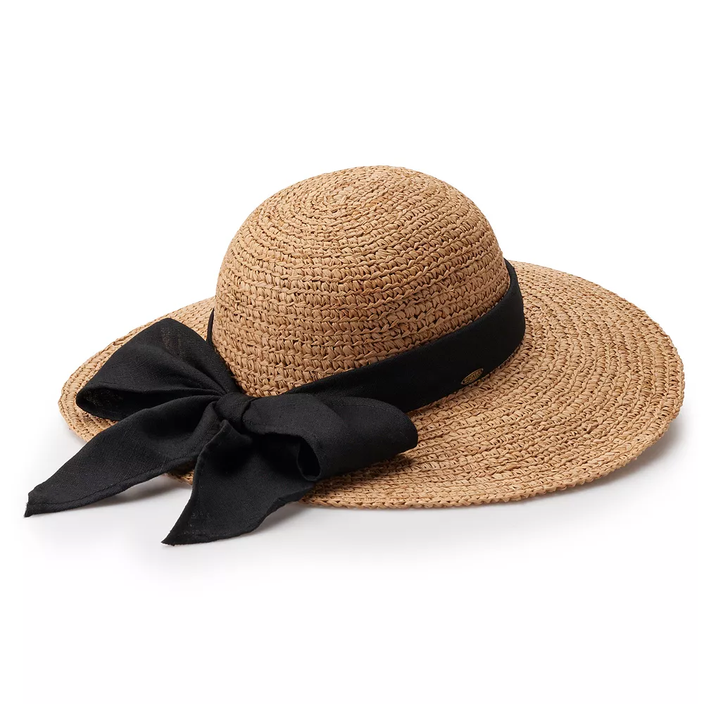 Women's Scala Bow Packable Floppy Hat 1 Women's Scala Bow Packable Floppy Hat