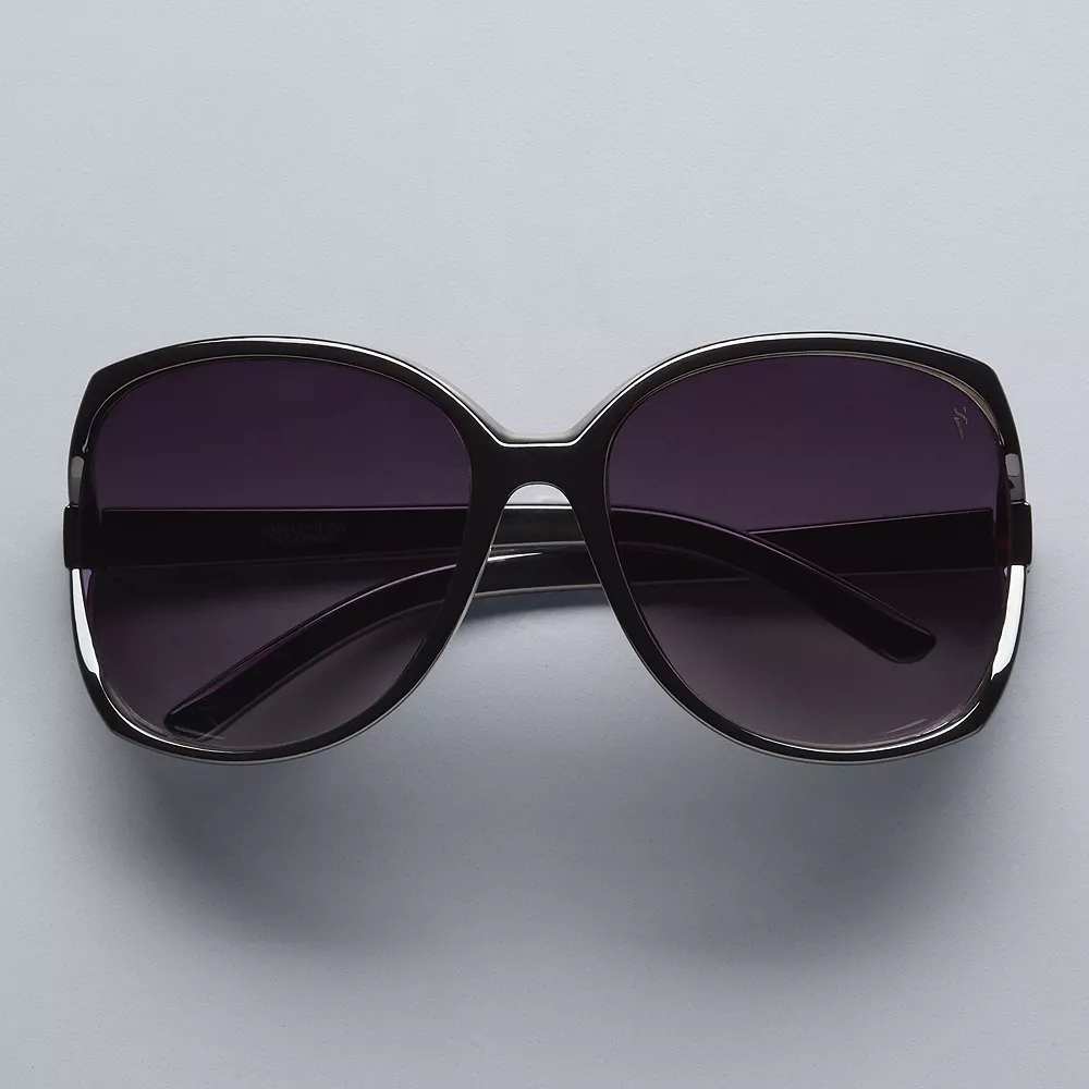 Women's Simply Vera Vera Wang Beatrix Oversize Square Sunglasses - Image 2