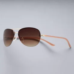 Simply Vera Vera Wang Marnie Rimless Aviator Sunglasses