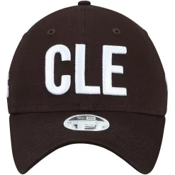 Women's New Era Brown Cleveland Browns Hometown 9TWENTY Adjustable Hat -SHED RAIN Sales Store 3970744 ALT2
