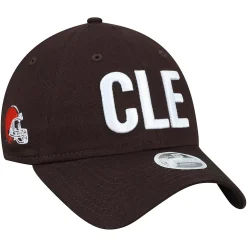 Women's New Era Brown Cleveland Browns Hometown 9TWENTY Adjustable Hat -SHED RAIN Sales Store 3970744 ALT3