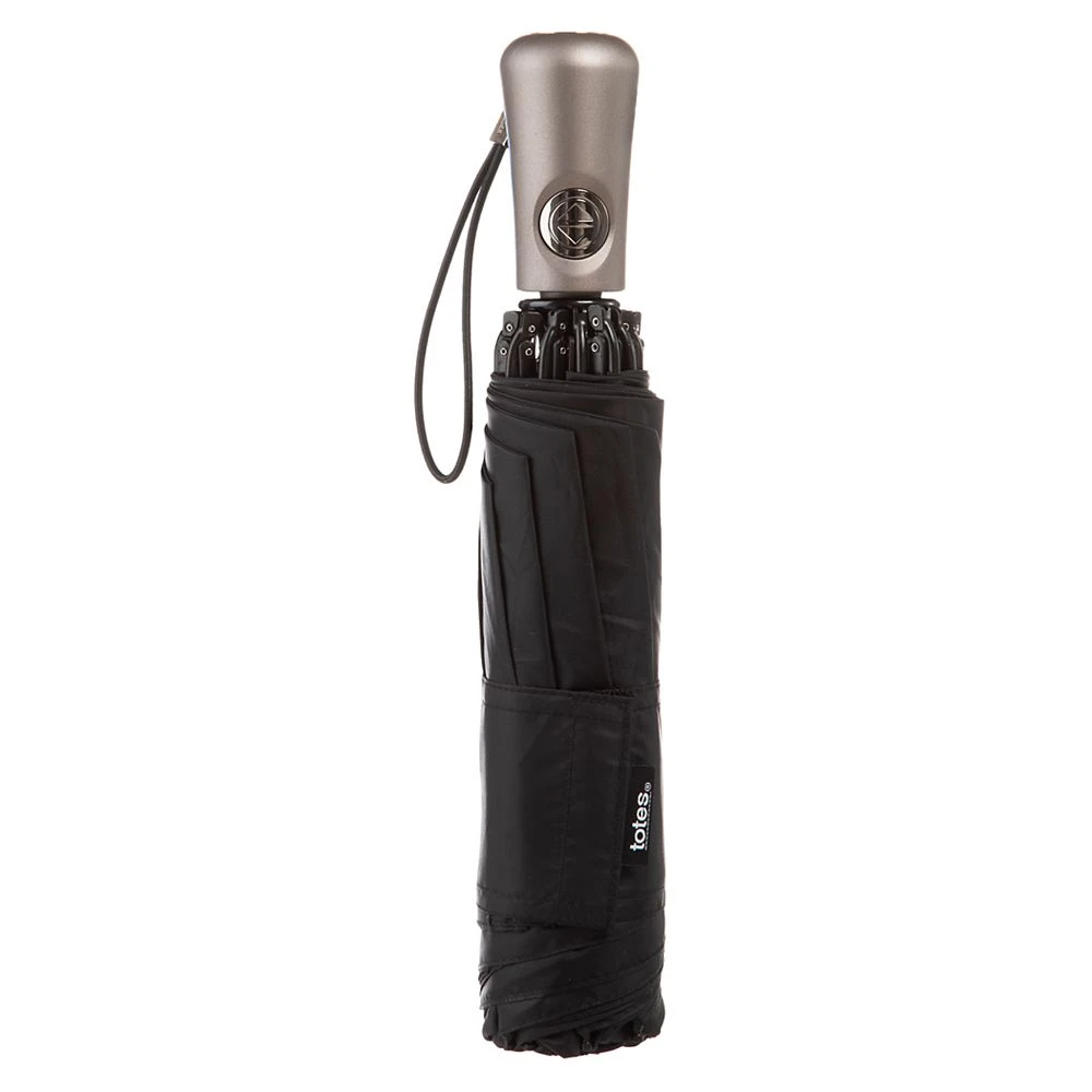 Totes Compact Water Resistant InBrella Auto Open & Close Umbrella 4 Totes Compact Water Resistant InBrella Auto Open & Close Umbrella - Image 4