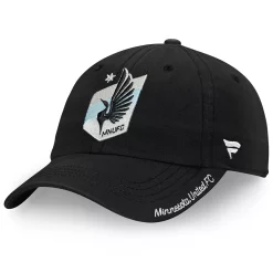 Women's Fanatics Branded Black Minnesota United FC Fundamental Adjustable Hat -SHED RAIN Sales Store 4420134 ALT