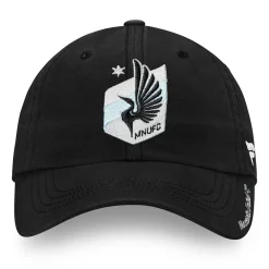 Women's Fanatics Branded Black Minnesota United FC Fundamental Adjustable Hat -SHED RAIN Sales Store 4420134 ALT2