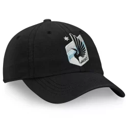 Women's Fanatics Branded Black Minnesota United FC Fundamental Adjustable Hat -SHED RAIN Sales Store 4420134 ALT3