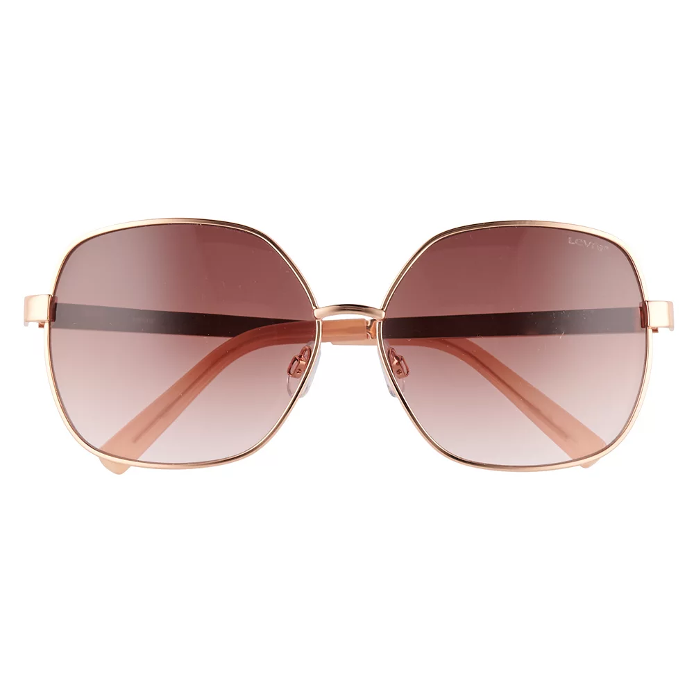 Women's Levi's® 62mm Metal Square Sunglasses - Image 3