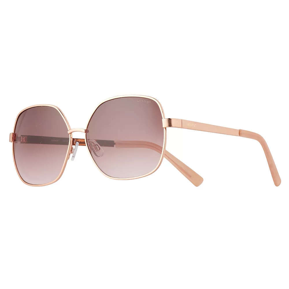 Women's Levi's® 62mm Metal Square Sunglasses