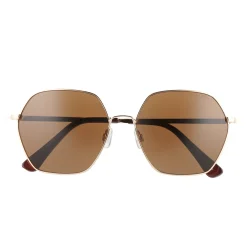 Women's Levi's® 59mm Geometric Metal Hexagonal Sunglasses -SHED RAIN Sales Store 4534648 ALT2