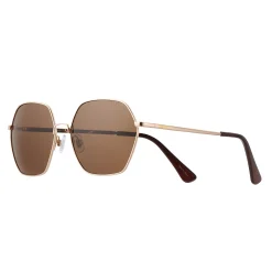 Women's Levi's® 59mm Geometric Metal Hexagonal Sunglasses