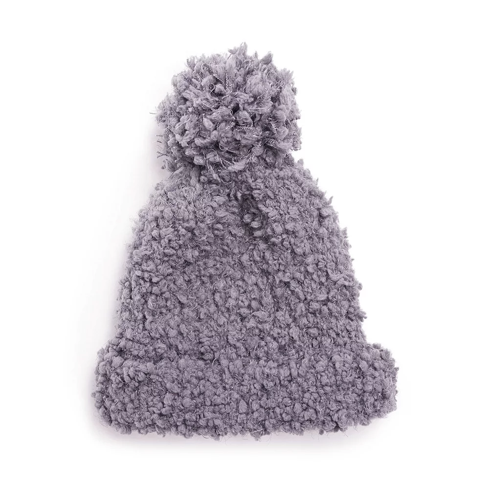 MUK LUKS® Women's Popcorn Cuff Knit Pom Hat