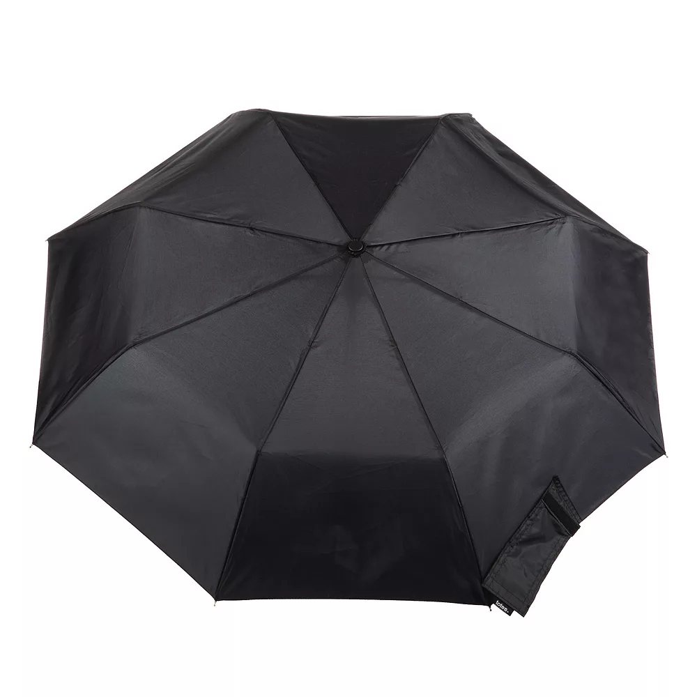 Totes Automatic Water Resistant 3-Section Wooden Duck Handle Umbrella 2 Totes Automatic Water Resistant 3-Section Wooden Duck Handle Umbrella - Image 2