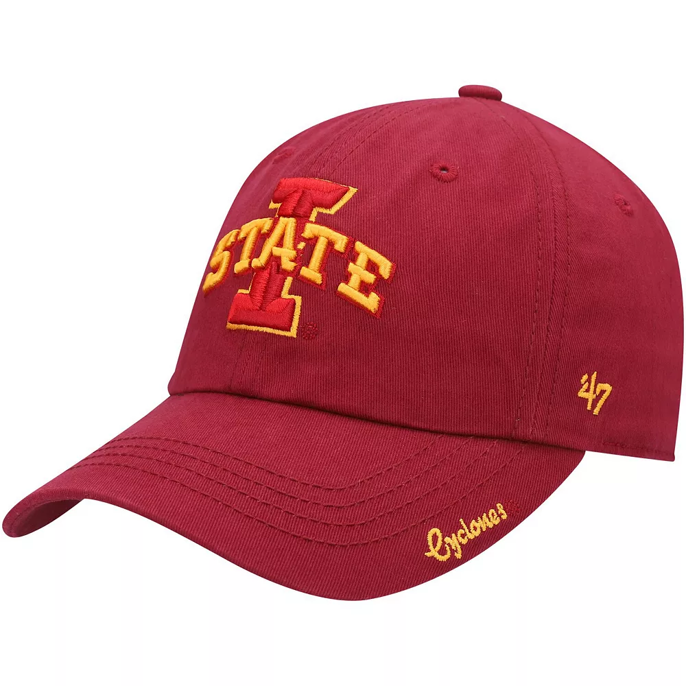 Unbranded Women's '47 Cardinal Iowa State Cyclones Miata Clean Up Adjustable Hat - Image 2