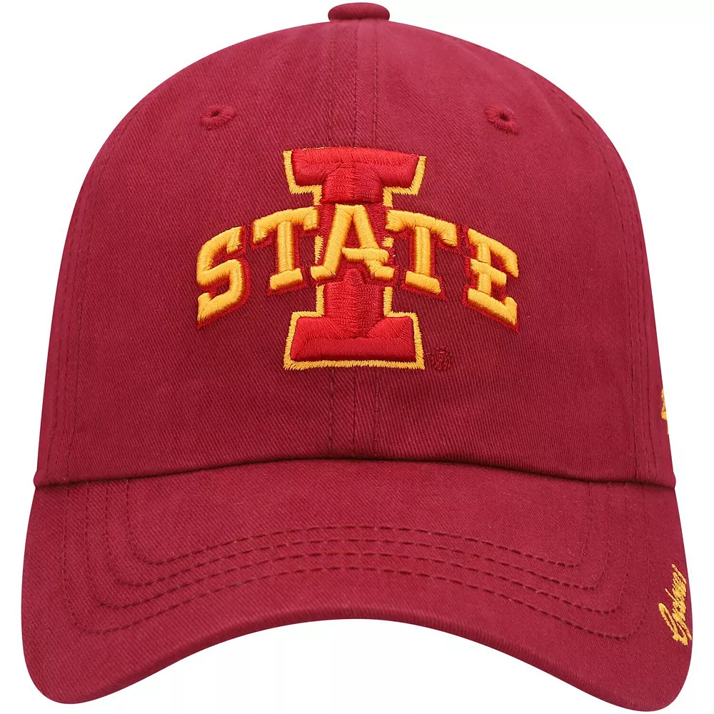 Unbranded Women's '47 Cardinal Iowa State Cyclones Miata Clean Up Adjustable Hat - Image 3