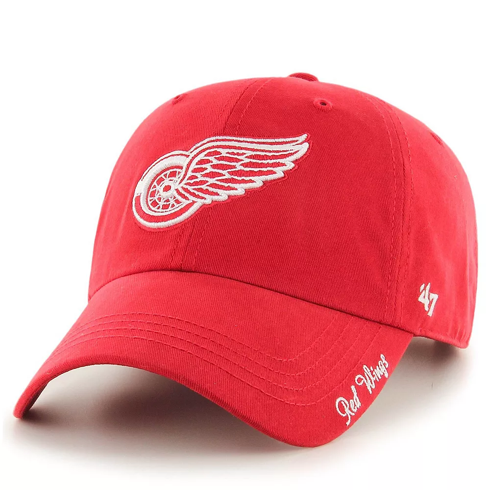 Women's '47 Red Detroit Red Wings Team Miata Clean Up Adjustable Hat 1 Women's '47 Red Detroit Red Wings Team Miata Clean Up Adjustable Hat
