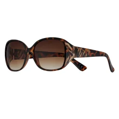 Women's Nine West 58mm Zebra Etched Large Square Sunglasses