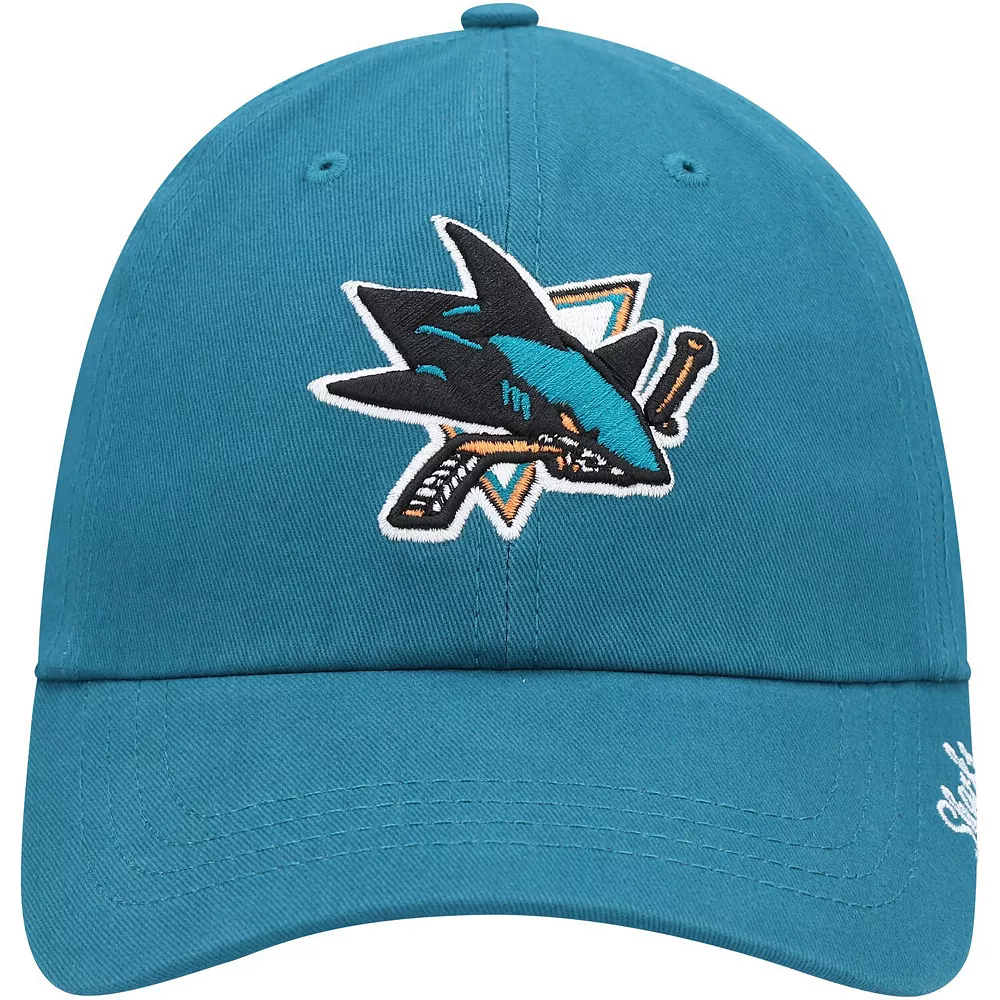 Women's '47 Teal San Jose Sharks Team Miata Clean Up Adjustable Hat 3 Women's '47 Teal San Jose Sharks Team Miata Clean Up Adjustable Hat - Image 3