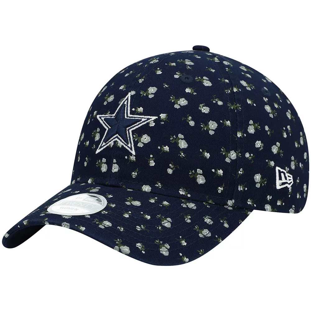 Women's New Era Navy Dallas Cowboys Floral 9TWENTY Adjustable Hat 2 Women's New Era Navy Dallas Cowboys Floral 9TWENTY Adjustable Hat - Image 2
