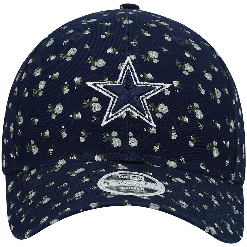 Women's New Era Navy Dallas Cowboys Floral 9TWENTY Adjustable Hat 3 Women's New Era Navy Dallas Cowboys Floral 9TWENTY Adjustable Hat - Image 3