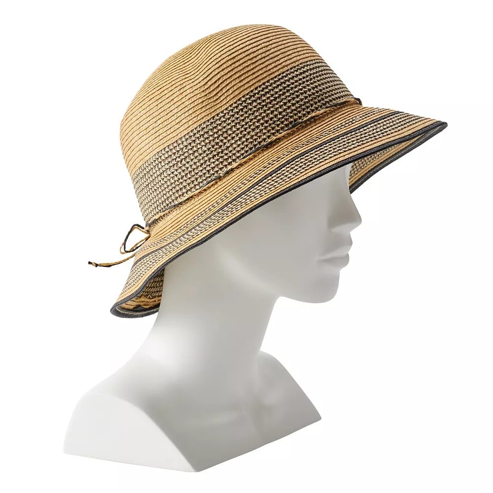 Women's Sonoma Goods For Life® Inset Two-Tone Cloche Hat - Image 2