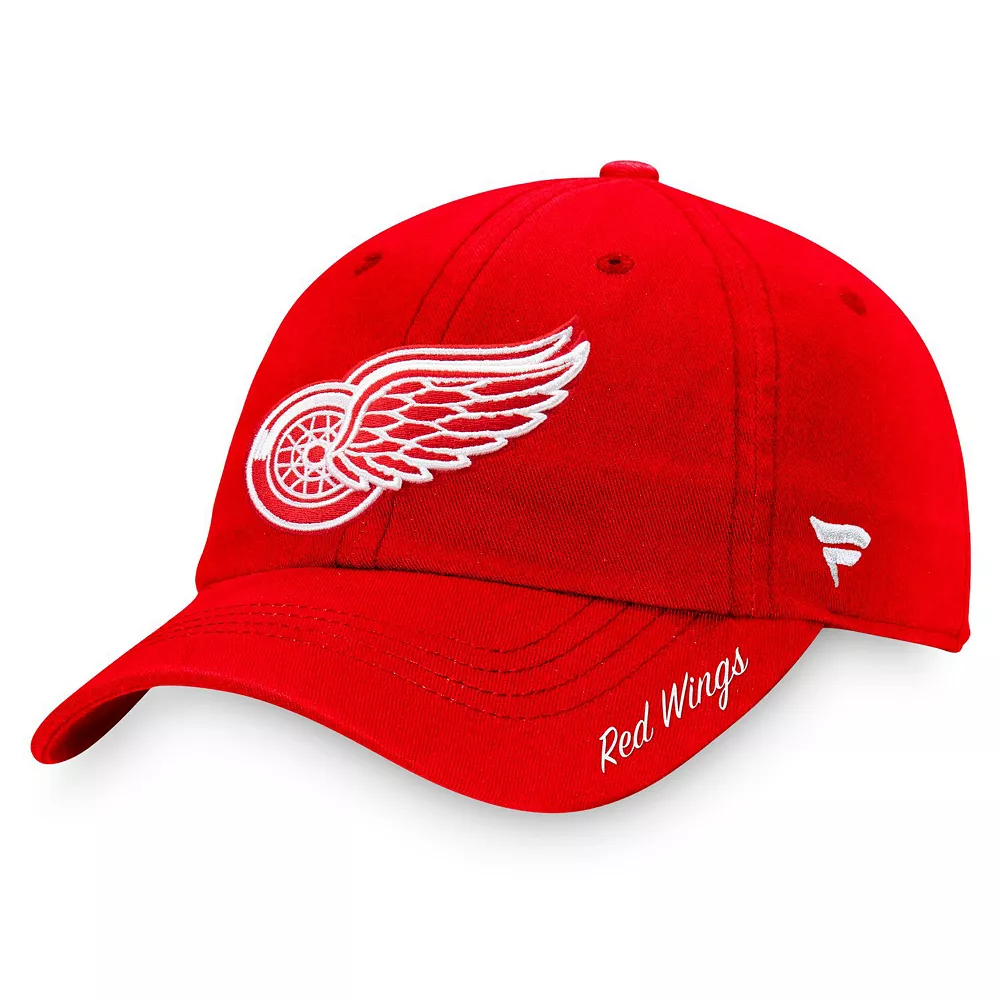Women's Fanatics Branded Red Detroit Red Wings Core Primary Logo Adjustable Hat 2 Women's Fanatics Branded Red Detroit Red Wings Core Primary Logo Adjustable Hat - Image 2