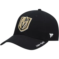 Alternative view of Women's Fanatics Branded Black Vegas Golden Knights Core Primary Logo Adjustable Hat