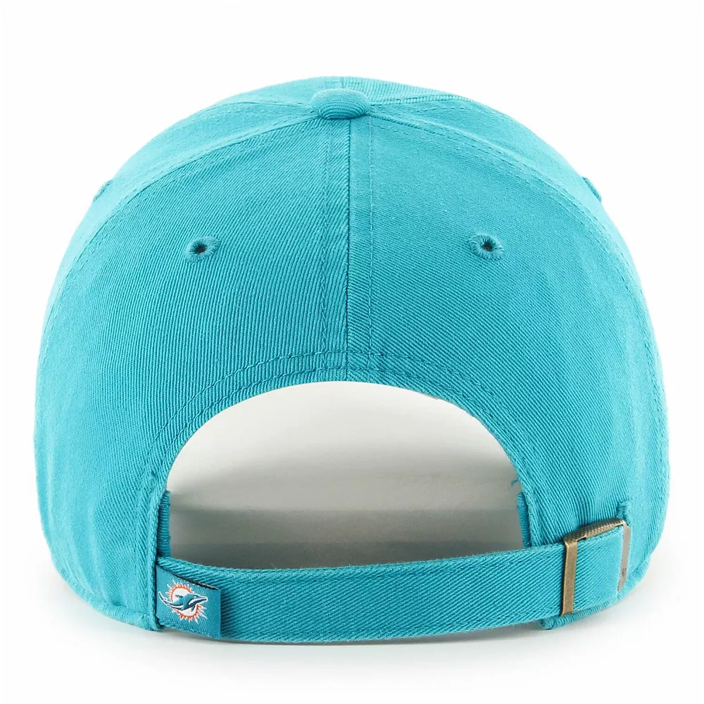 Women's '47 Aqua Miami Dolphins Vocal Clean Up Adjustable Hat 3 Women's '47 Aqua Miami Dolphins Vocal Clean Up Adjustable Hat - Image 3