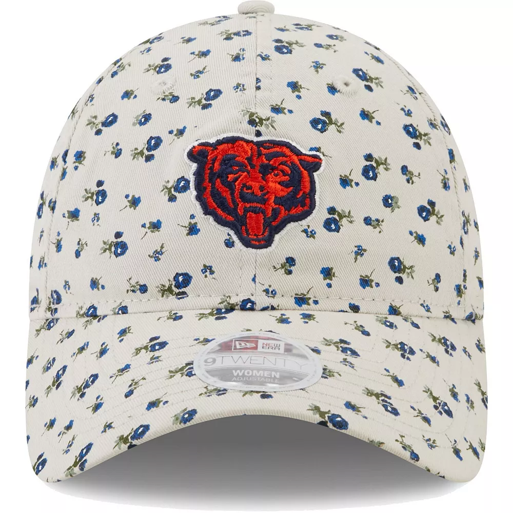 Women's New Era Cream Chicago Bears Floral 9TWENTY Adjustable Hat 3 Women's New Era Cream Chicago Bears Floral 9TWENTY Adjustable Hat - Image 3