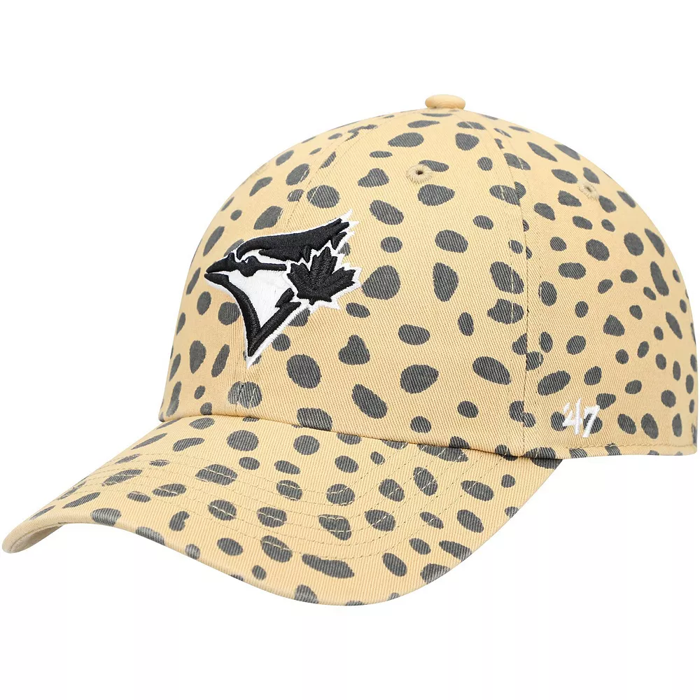 Women's '47 Tan Toronto Blue Jays Cheetah Clean Up Adjustable Hat 1 Women's '47 Tan Toronto Blue Jays Cheetah Clean Up Adjustable Hat