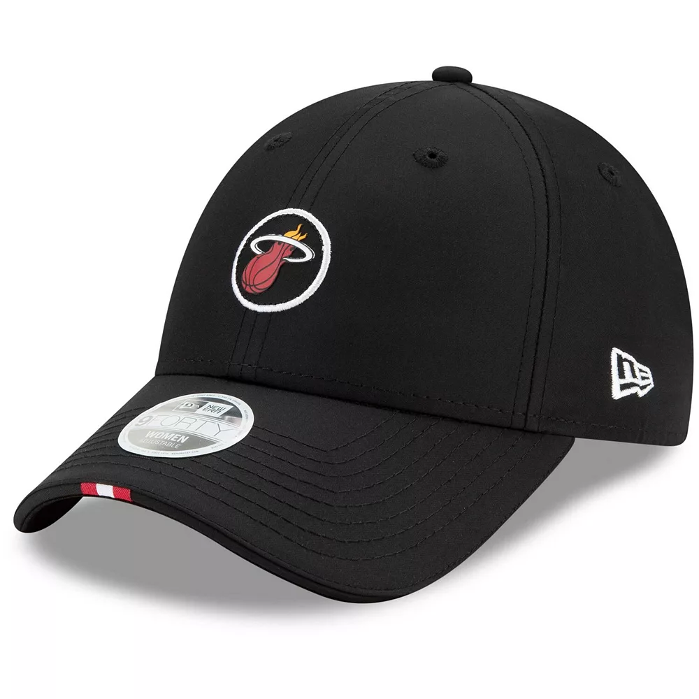 Women's New Era Black Miami Heat Micro Patch 9FORTY Adjustable Hat 1 Women's New Era Black Miami Heat Micro Patch 9FORTY Adjustable Hat