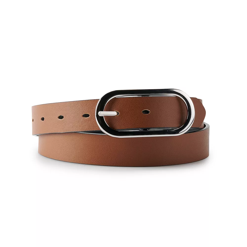 Women's & Plus LC Lauren Conrad Reversible Center Bar Buckle Belt 4 Women's & Plus LC Lauren Conrad Reversible Center Bar Buckle Belt - Image 4