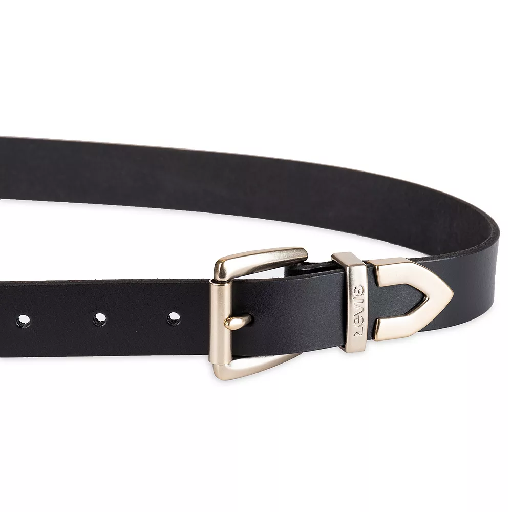Women's & Plus Levi's® Western Metal Tip End Leather Belt 4 Women's & Plus Levi's® Western Metal Tip End Leather Belt - Image 4