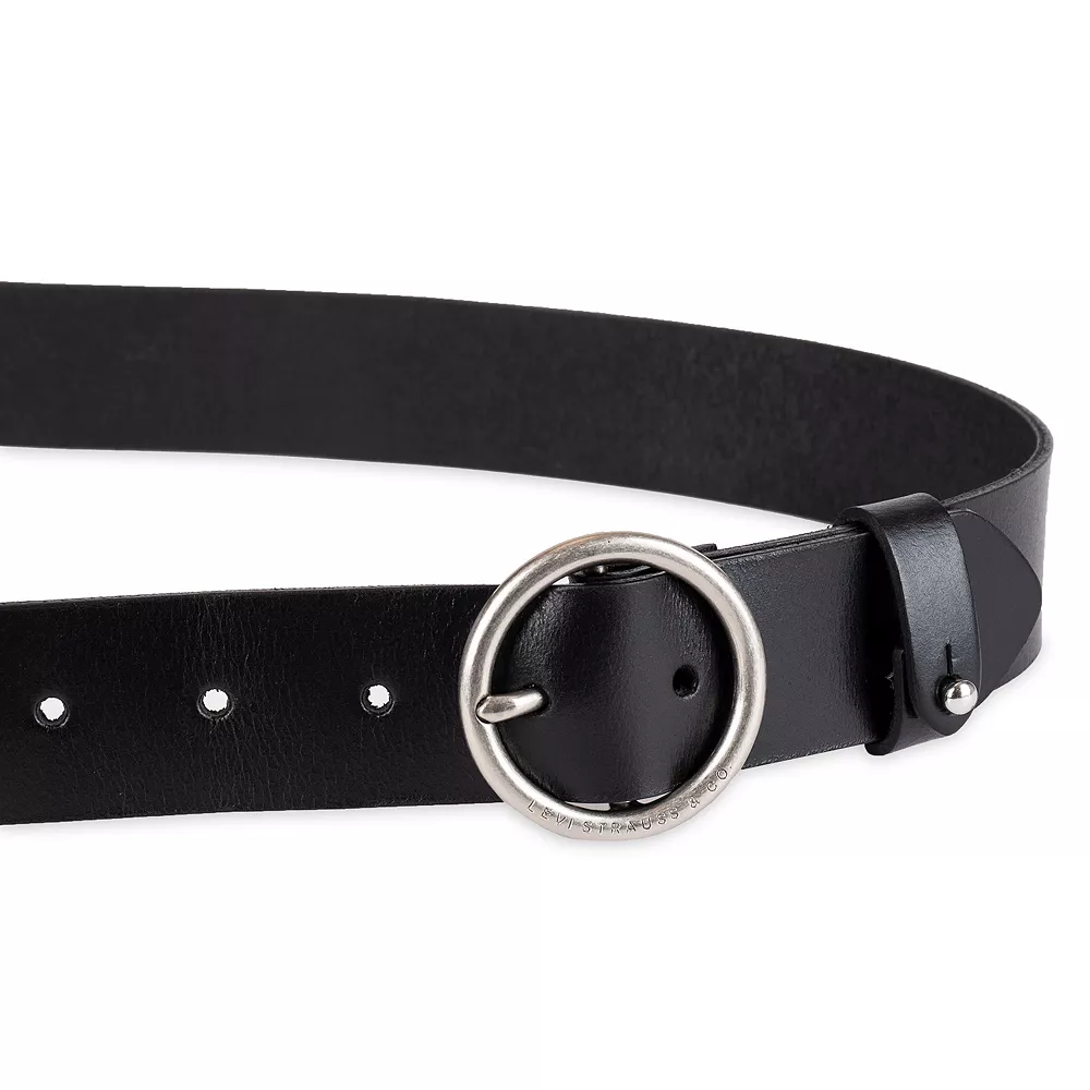 Women's & Plus Levi's® Circular Center Buckle Leather Belt - Image 4