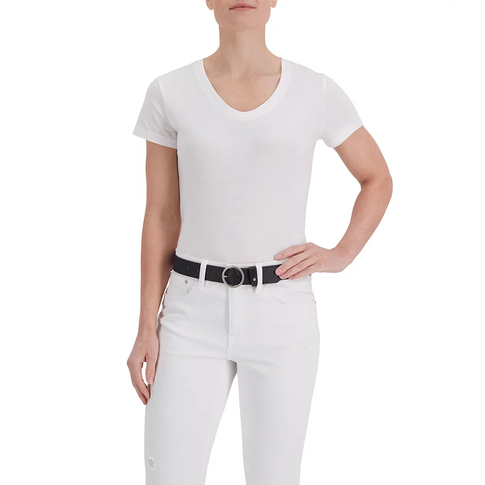 Women's & Plus Levi's® Circular Center Buckle Leather Belt - Image 6