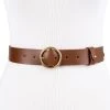 Women's & Plus Levi's® Circular Center Buckle Leather Belt