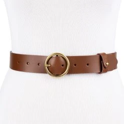 Women's & Plus Levi's® Circular Center Buckle Leather Belt