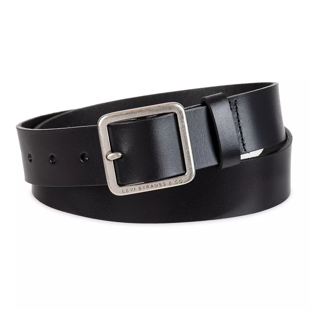 Women's & Plus Levi's® Square Center Bar Buckle Leather Belt - Image 2