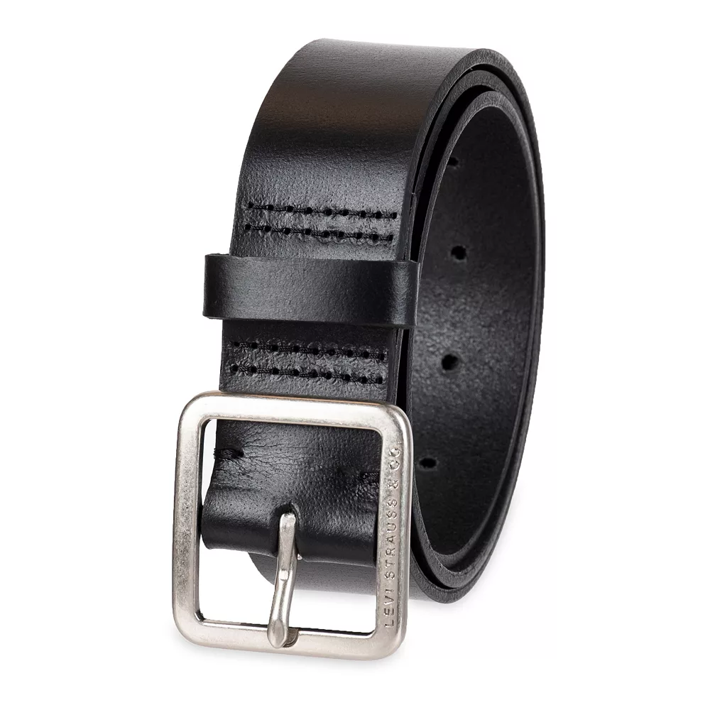 Women's & Plus Levi's® Square Center Bar Buckle Leather Belt - Image 3