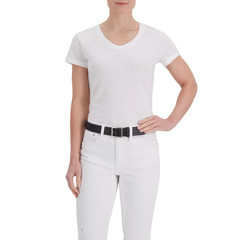 Women's & Plus Levi's® Square Center Bar Buckle Leather Belt - Image 5