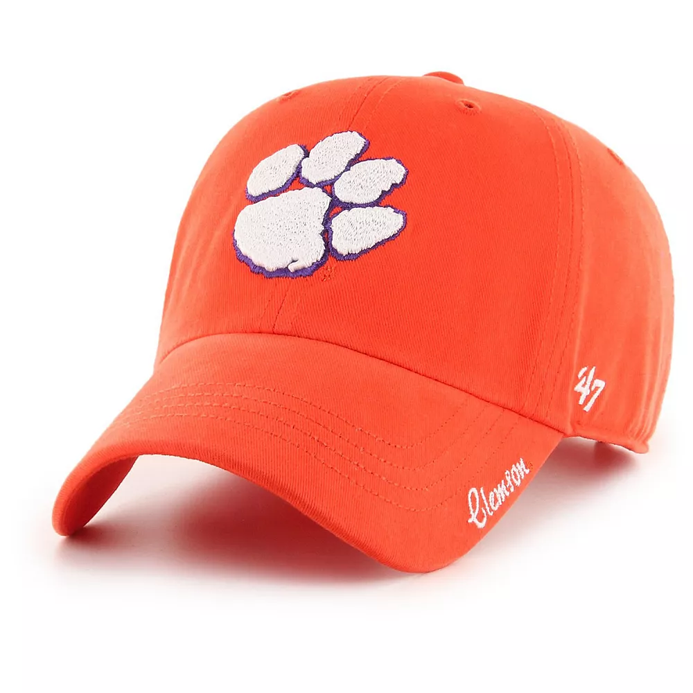 Women's '47 Orange Clemson Tigers Miata Clean Up Logo Adjustable Hat 1 Women's '47 Orange Clemson Tigers Miata Clean Up Logo Adjustable Hat
